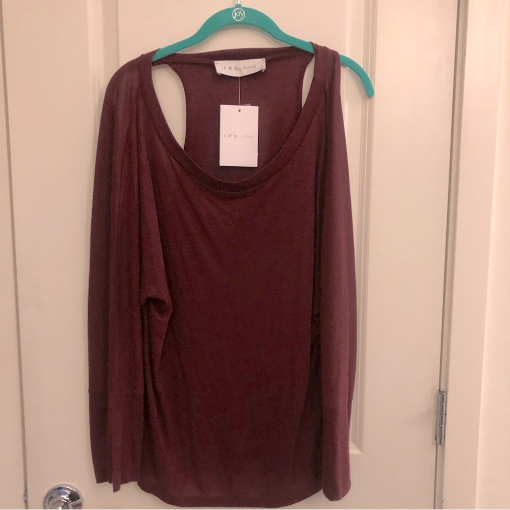 Iro jeans Women’s wine top new with tags size XS